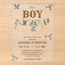 Duck Hunting It's a Boy Baby Shower 