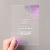 eau violette éclaboussure première sainte communio