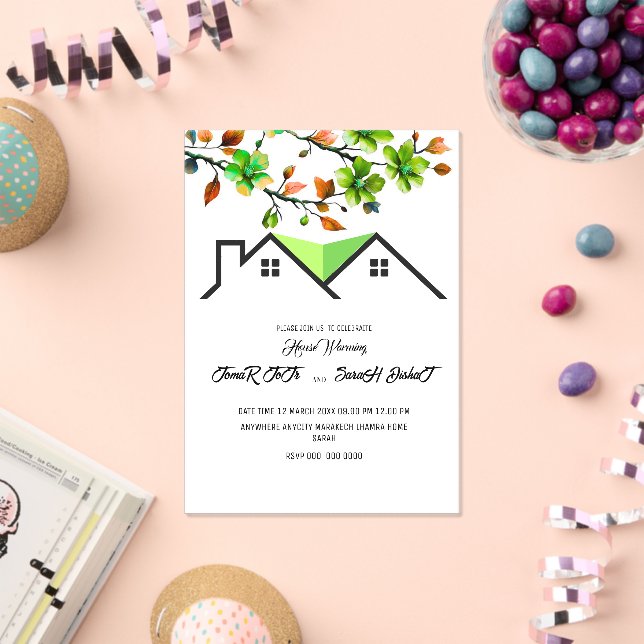 Invitations En Acrylique Editable House Warming Invitation, House Warming P (Insitu (Célébration))