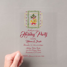 Elegant French Horn Christmas Maroon