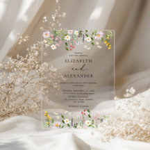 Elegant Minimalist Wildflower Wedding
