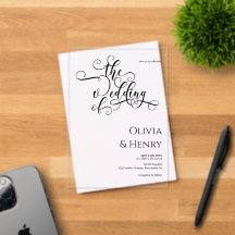 Élégant romantique Calligraphie Script Mariage