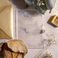 Élégante calligraphie moderne Mariage crémeux