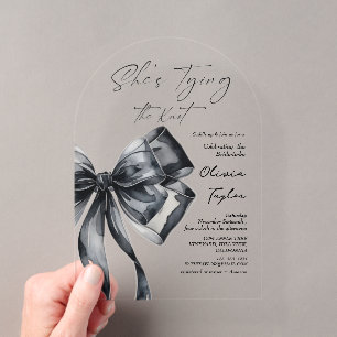 Invitations En Acrylique Elle se marie Shower de mariage