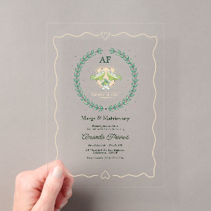 Invitations En Acrylique Enterrement de vie de jeune fille Été de l'amour M
