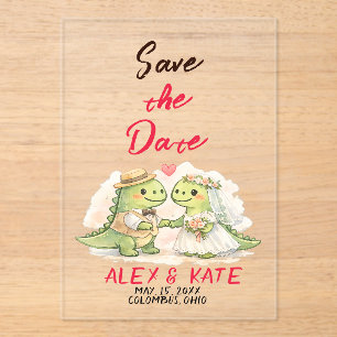 Invitations En Acrylique Faire part de mariage drôle