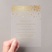 Faux Gold Foil Confetti Mariage
