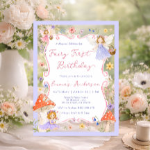 Fée Capricieuse 1er Anniversaire Filles Florales