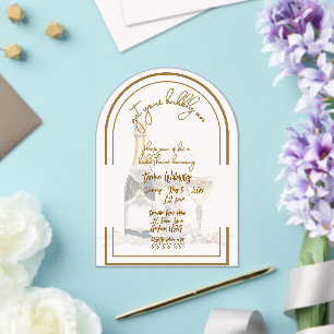 Invitations En Acrylique Fête de mariage "Prenez votre boisson pétillante"