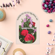 Fleurs pour vous - Carte de célébration