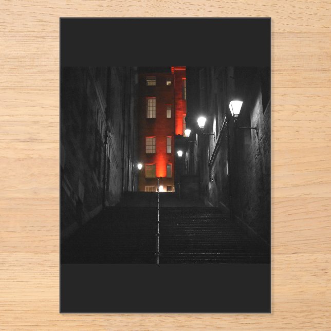 Invitations En Acrylique Gothic Staircase (Recto)