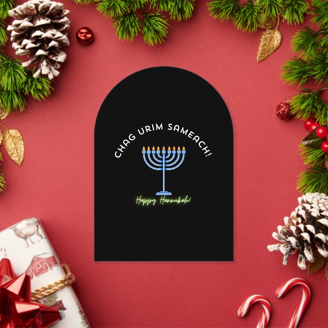 Invitations En Acrylique Happy Hanukkah! (Insitu (vacances))