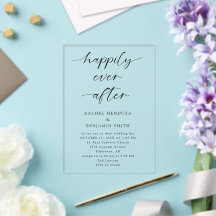 Heureux Jamais après Mariage minimal Script élégan