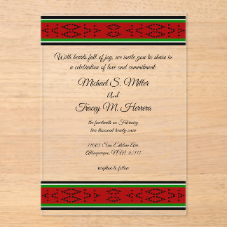 Invitations En Acrylique Histoires autochtones