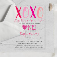 Hugs & Kisses (XOXO) Valentine's Day 1st Birthday