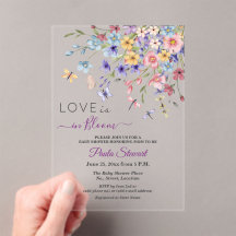 L'amour est en fleurs Fête bébé Libellules