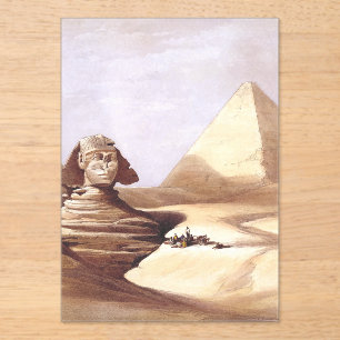 Invitations En Acrylique Le Grand Sphinx, Pyramides de Gizeh