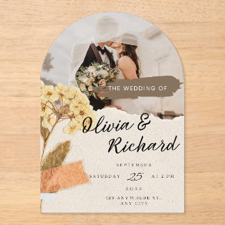Invitations En Acrylique Le Mariage de
