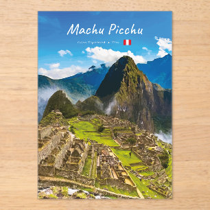 Invitations En Acrylique Machu Picchu, Pérou - Ruines de la citadelle inca