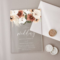 Magnifiques fleurs boho givré pour mariage
