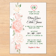 Magnifiques Roses Fleurs de Mariage