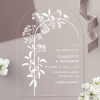 Mariage Arche Botanique Oiseau Blanc Moderne