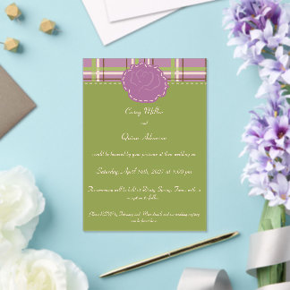 Invitations En Acrylique Mariage de jardin champêtre