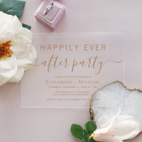 Mariage de script or chic après la fête