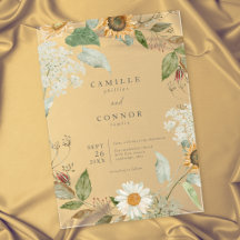 Mariage de tournesol floral rustique de fleurs sau