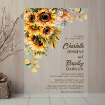 Mariage de tournesol rustique