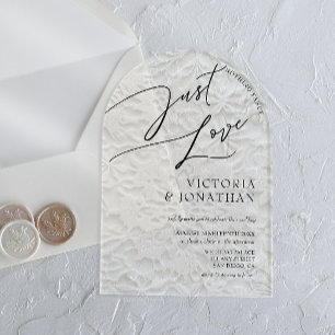 Invitations En Acrylique Mariage d'hiver Rien de fantaisiste juste de l'amo