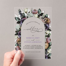 Mariage élégant floral violet turquoise