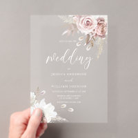 Mariage Floral Blush & Dusty Rose Glacé