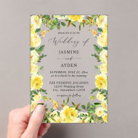 Mariage floral jaune V3