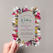 Mariage floral turquoise rose vif élégant
