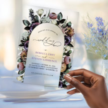 Mariage Floral Turquoise Violet Élégant
