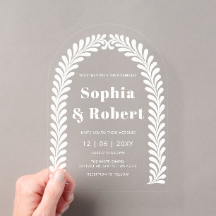 Invitations En Acrylique Mariage mexicain Blue Talavera