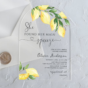 Invitations En Acrylique Mariage principal presse-citron Citron Citrus