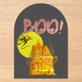 Invitations En Acrylique Mon Halloween