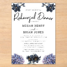 Moody Black Rose Classic Wedding Rehearsal Dinner