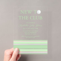 New To The Club Preppy Baby Shower
