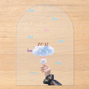 Invitations En Acrylique Œuvres d'art murales Nuages Éthérés Rêves