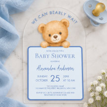 Ours Bleu à peine attendre Ourson Mignon Garçon Bé