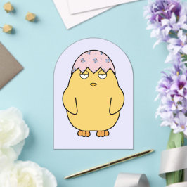 Invitations En Acrylique Pâques Meh Chick 3