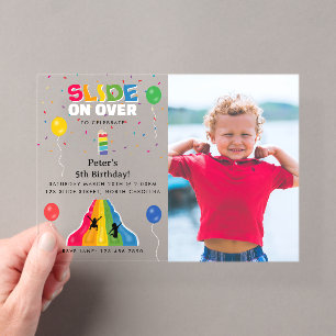 Invitations En Acrylique Parc à glissade intérieure Aire de jeux pour enfan