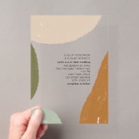 Peinture minimaliste abstraite de mariage moderne