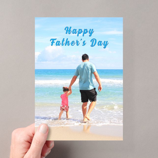 Invitations En Acrylique Personalized Your Dad Photo Father's Day Card (In situ (ordinateur de poche))