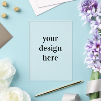 Invitations En Acrylique Personnaliser ou personnalisation