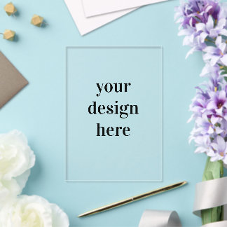 Invitations En Acrylique Personnaliser ou personnalisation