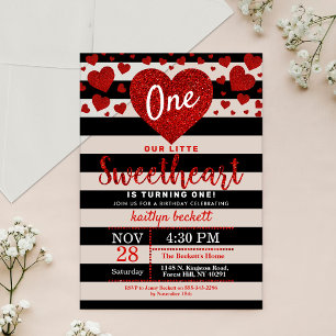 Invitations En Acrylique Petit amour Saint-Valentin Anniversaire